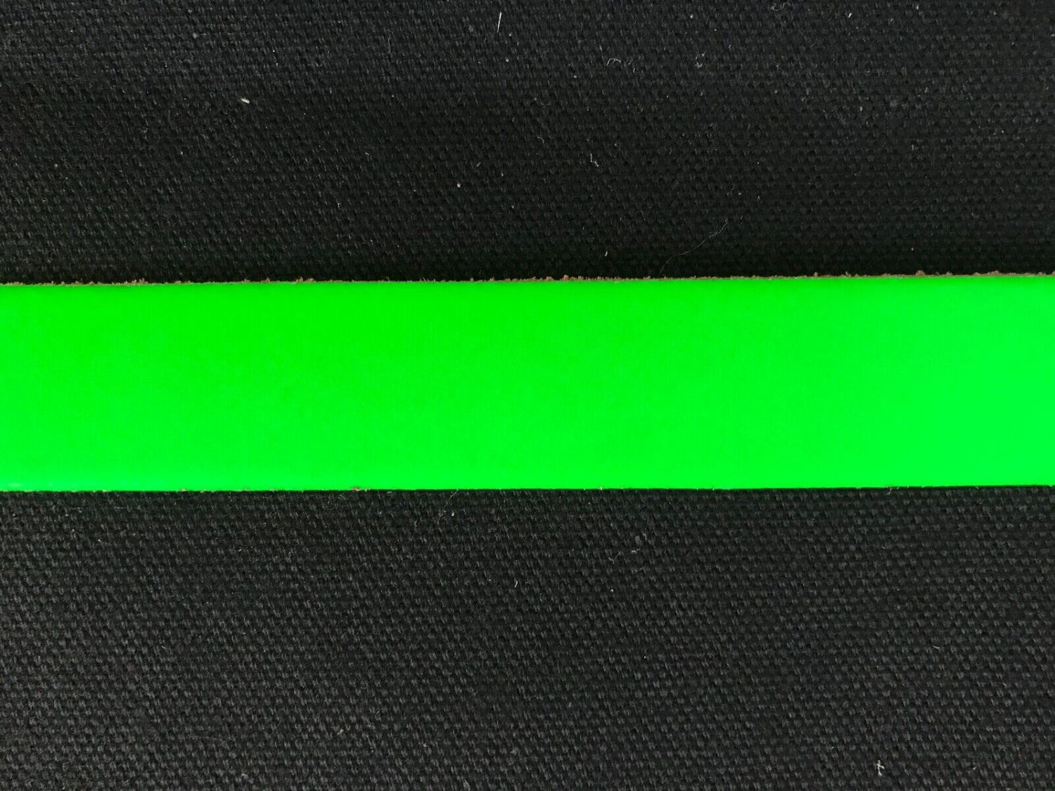 Pack of 10 Leather Straps/Collars/Choker Blanks with Holes 24 x 1 (Fluorescent Green)
